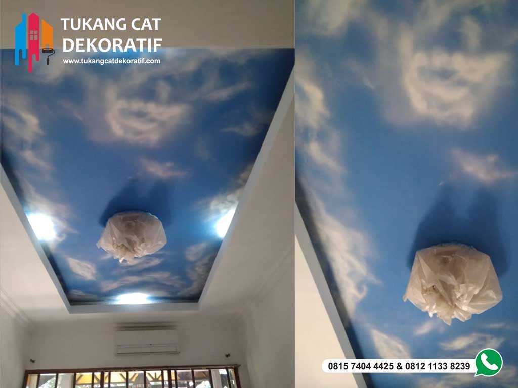  plafon  motif awan TUKANG CAT  DEKORATIF